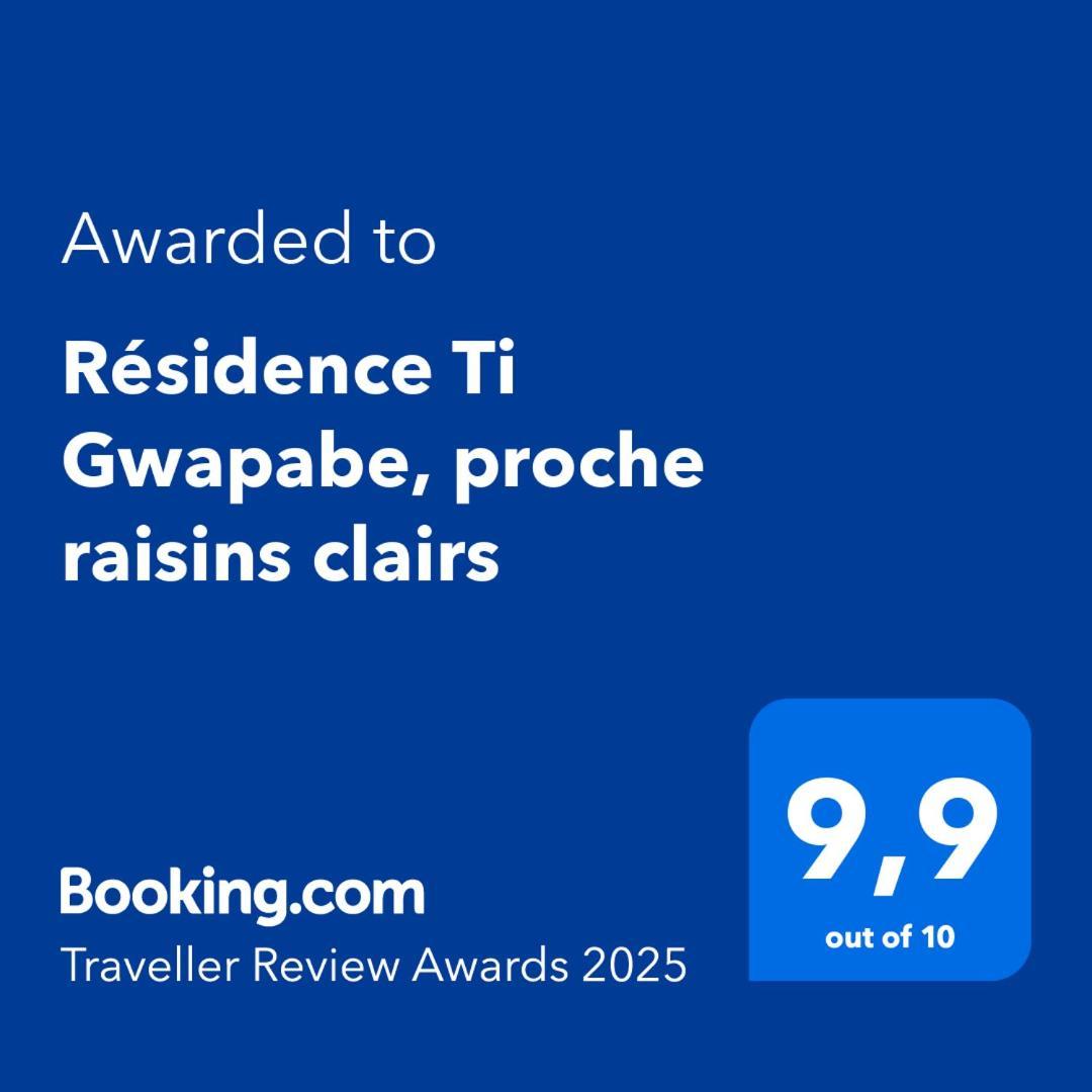 Residence Ti Gwapabe, Proche Raisins Clairs Saint-Francois  Exteriör bild